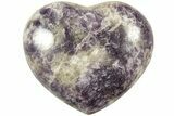 Sparkly, Purple Lepidolite Heart - Madagascar #210494-1